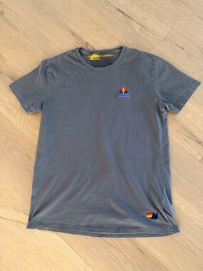 Aviator Nation Pyramid Embroidery Crew Tee, like new!